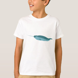 Narwhal in Blue Ocean T-Shirt