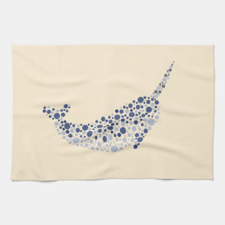 Narwhal In Dots Tea Towel