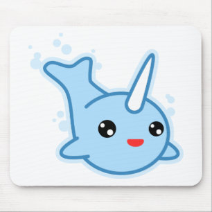 Narwhal Kawaii Mouse Pad