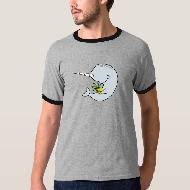Narwhal Pineapple(small logo) shirt (Front)