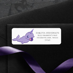 Narwhal Purple Lilac Magical Sea Unicorn Address