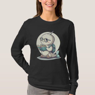Narwhal Reading Book Back To School Animal Boys Gi T-Shirt