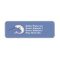 Narwhal Return Address Label Denim Blue