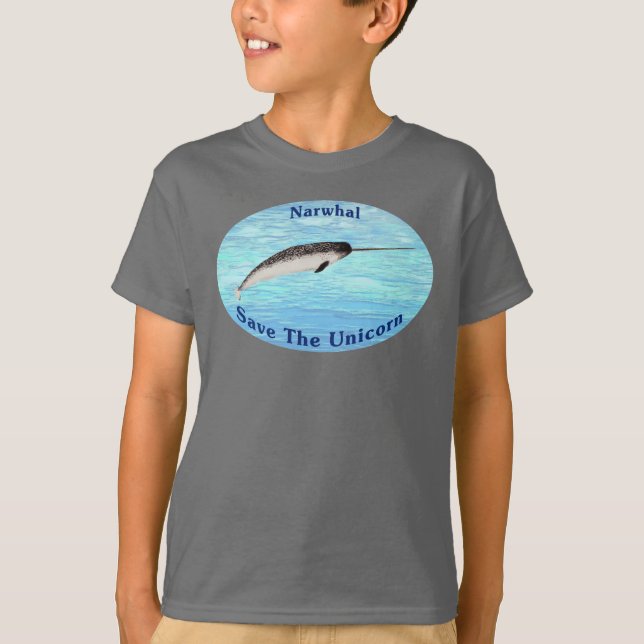 Narwhal - Save The Unicorn T-Shirt (Front)