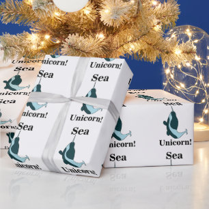 Narwhal Sea Unicorn Funny Wrapping Paper