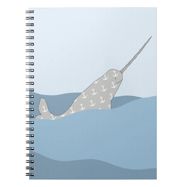 Narwhal Spiral Notebook (Front)