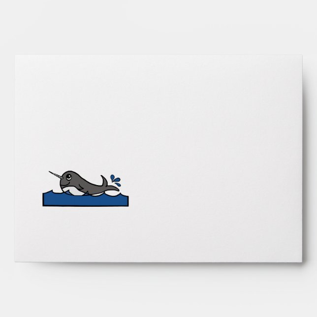 Narwhal Splash Envelope (Front)