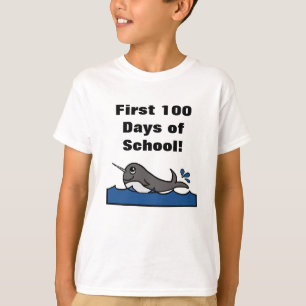 Narwhal Splash First 100 Days of School! T-Shirt