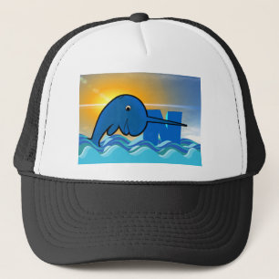 narwhal trucker hat