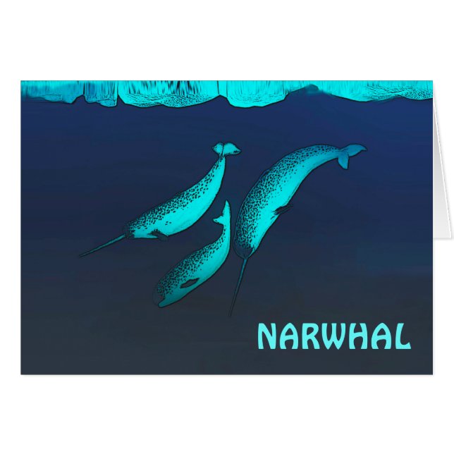 Narwhal Under The Ice (Front Horizontal)
