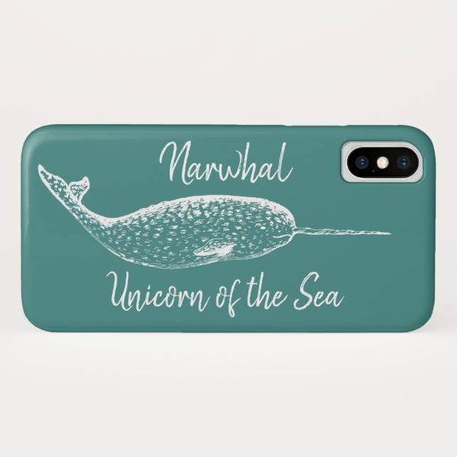 Narwhal Unicorn of the Sea Case-Mate iPhone Case (Back (Horizontal))