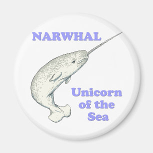 Narwhal unicorn of the sea magnet
