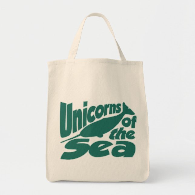 Narwhal Unicorn of the Sea Tote Bag (Front)