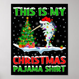 Narwhal Xmas Tree Lights This Is My Christmas Paja Poster