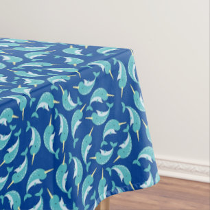 Narwhals Ocean Cute 1st Birthday Party Theme Tablecloth
