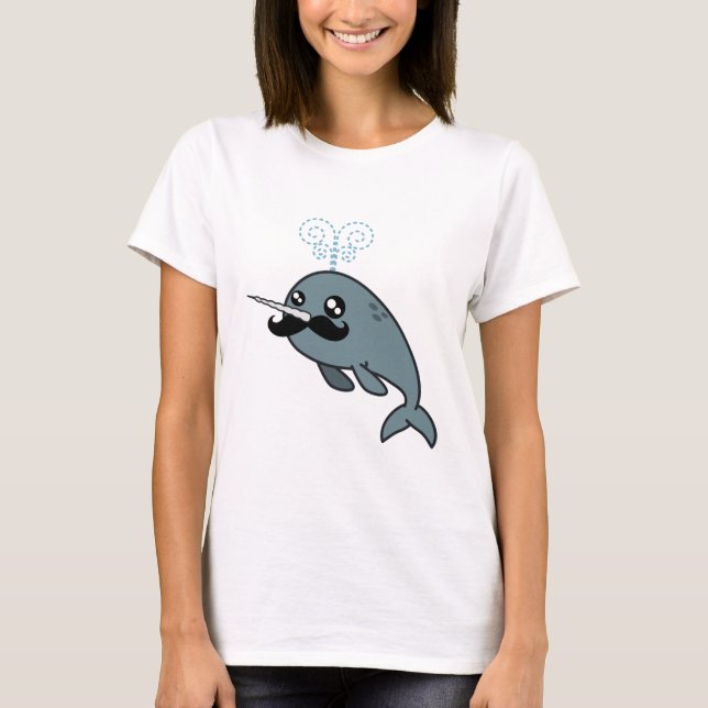 Narwhalstache T-Shirt (Front)