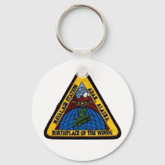 NAS Adak, Alaska White Keychain
