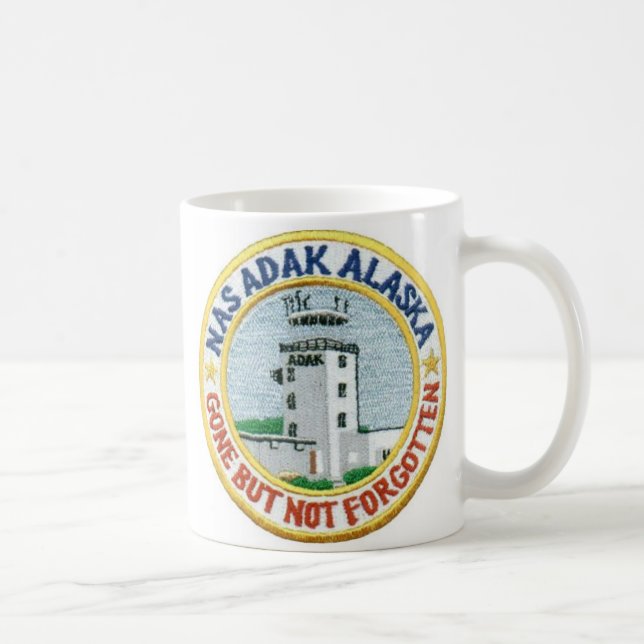NAS Adak Coffee Cup "Gone But Not Forgotten" White (Right)