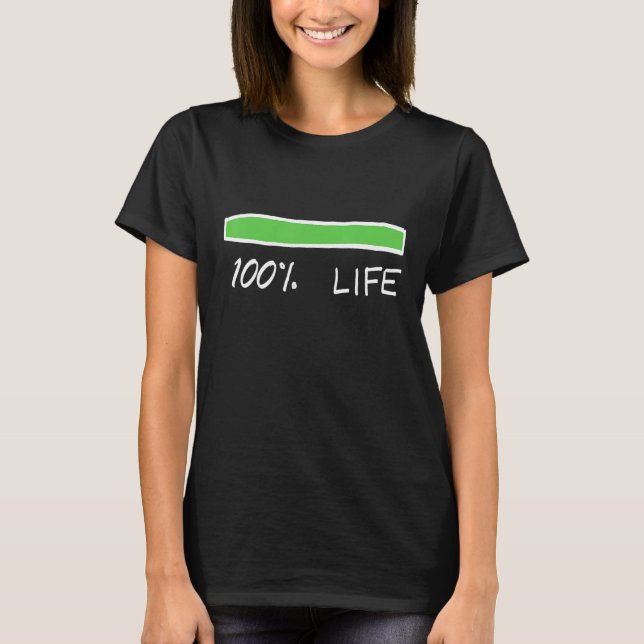 Nas Daily 100 Life T-Shirt (Front)