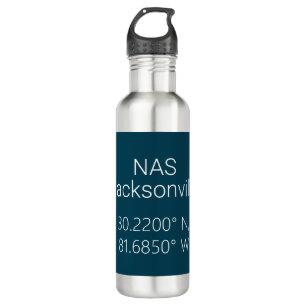 NAS Jacksonville Latitude Longitude 710 Ml Water Bottle