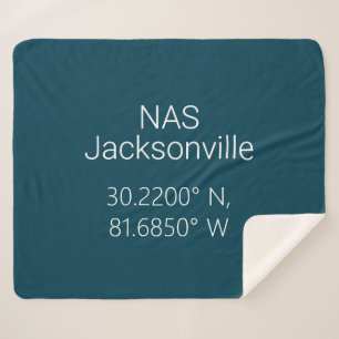 NAS Jacksonville Latitude Longitude  Sherpa Blanket