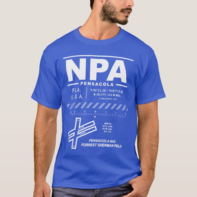NAS Pensacola / Forrest Sherman Field NPA T-Shirt (Front)