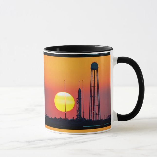 NASA Antares Rocket Sunrise Launch Mug (Right)