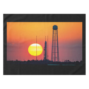NASA Antares Rocket Sunrise Launch Tablecloth