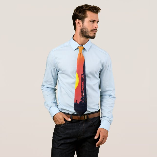 NASA Antares Rocket Sunrise Launch Tie (In Situ)