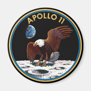 NASA Apollo 11 Moon Landing Lunar Patch Insignia Magnet