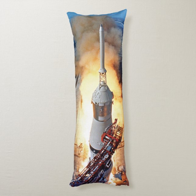 NASA Apollo 11 Moon Landing Rocket Launch Body Cushion (Back (Vertical))