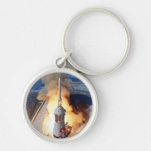 NASA Apollo 11 Moon Landing Rocket Launch Key Ring