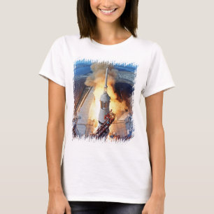 NASA Apollo 11 Moon Landing Rocket Launch T-Shirt