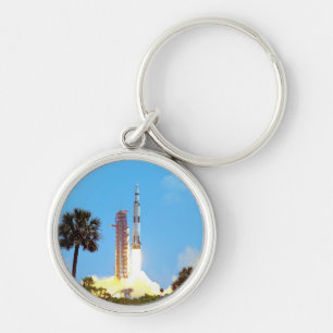 NASA Apollo 16 Saturn V Rocket Launch Key Ring