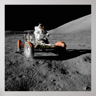 NASA Apollo 17 Lunar Roving Vehicle Poster