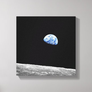 NASA Apollo 8 Earthrise Moon Lunar Orbit Photo Canvas Print