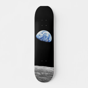 NASA Apollo 8 Earthrise Moon Lunar Orbit Photo Skateboard