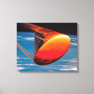 NASA Apollo Command Module Space Capsule Artwork Canvas Print
