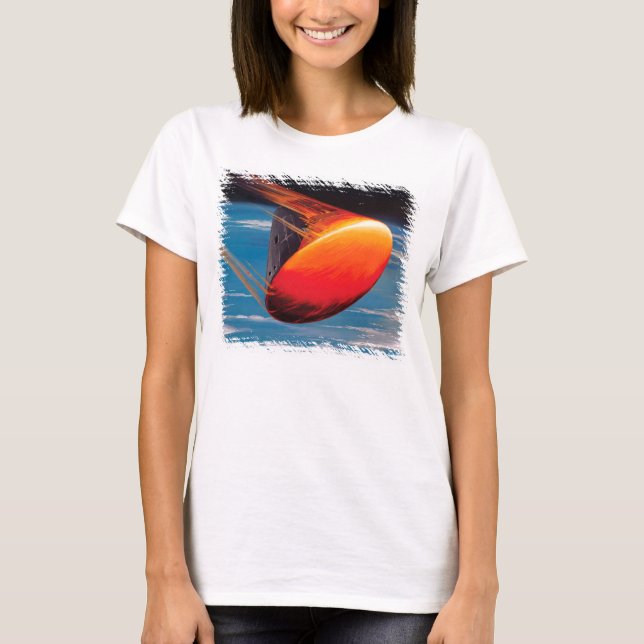 NASA Apollo Command Module Space Capsule Artwork T-Shirt (Front)