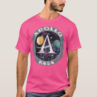 Nasa Apollo Missions Distressed Logo Moon Missions T-Shirt