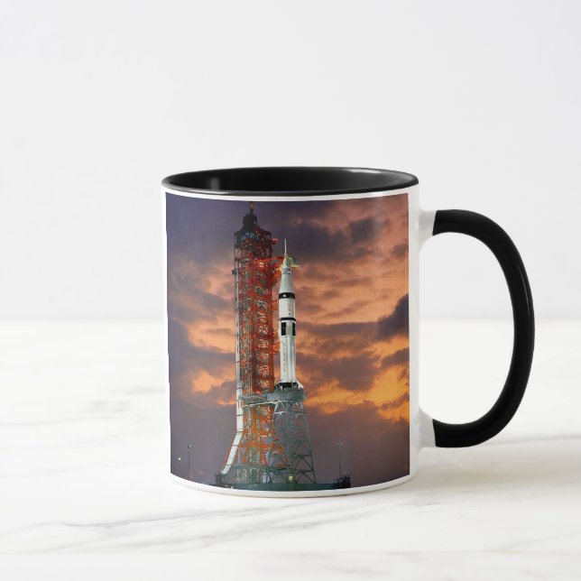 NASA Apollo Soyuz Launch Vehicle Sunrise Launchpad Mug (Right)