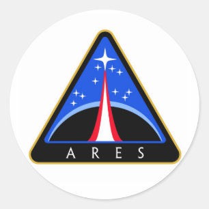 NASA Ares Rocket Logo Classic Round Sticker