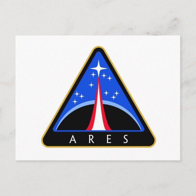 NASA Ares Rocket Logo Postcard (Front)