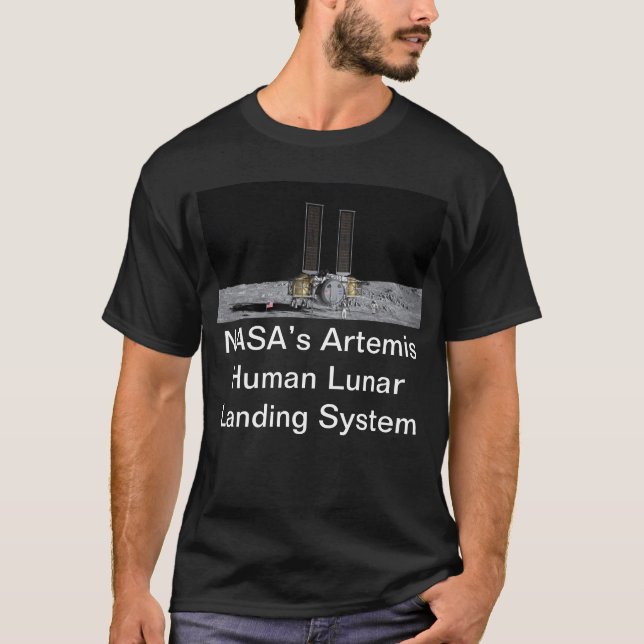 NASA Artemis Human Lunar Landing System T-Shirt (Front)