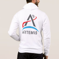 NASA Artemis Logo Full-Zip Rocket White