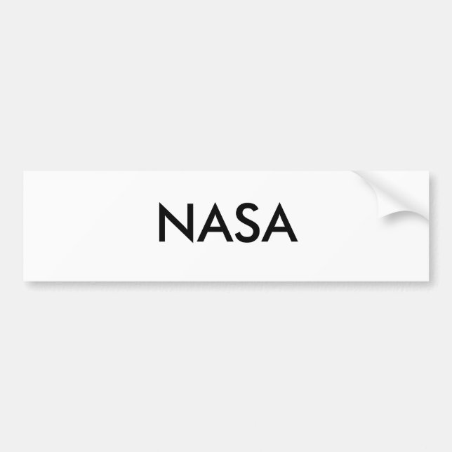 NASA BUMPER STICKER (Front)