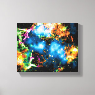 NASA Cassiopeia A Supernova Colourful Space Photo Canvas Print