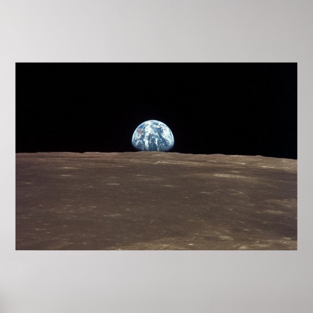 NASA / Earth View From Moon / Poster (Front)