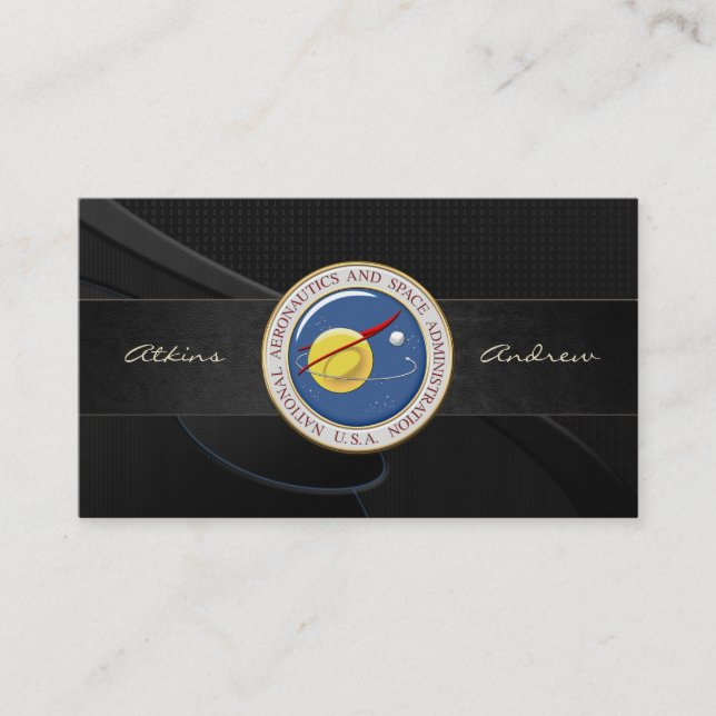NASA Emblem [3D] Business Card (Front)