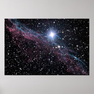 NASA ESA Veil nebula Poster